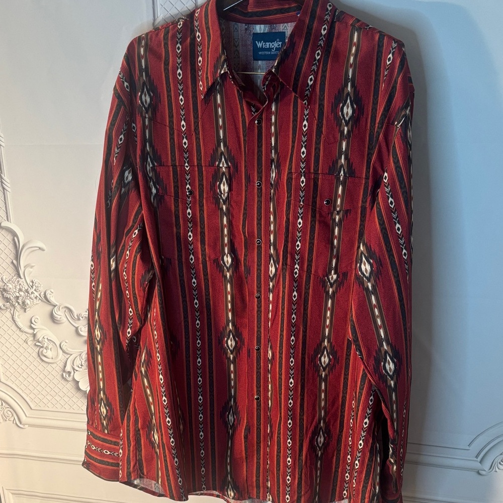 Wranglers Men’s Checotah Southwestern Shirt Size XXL